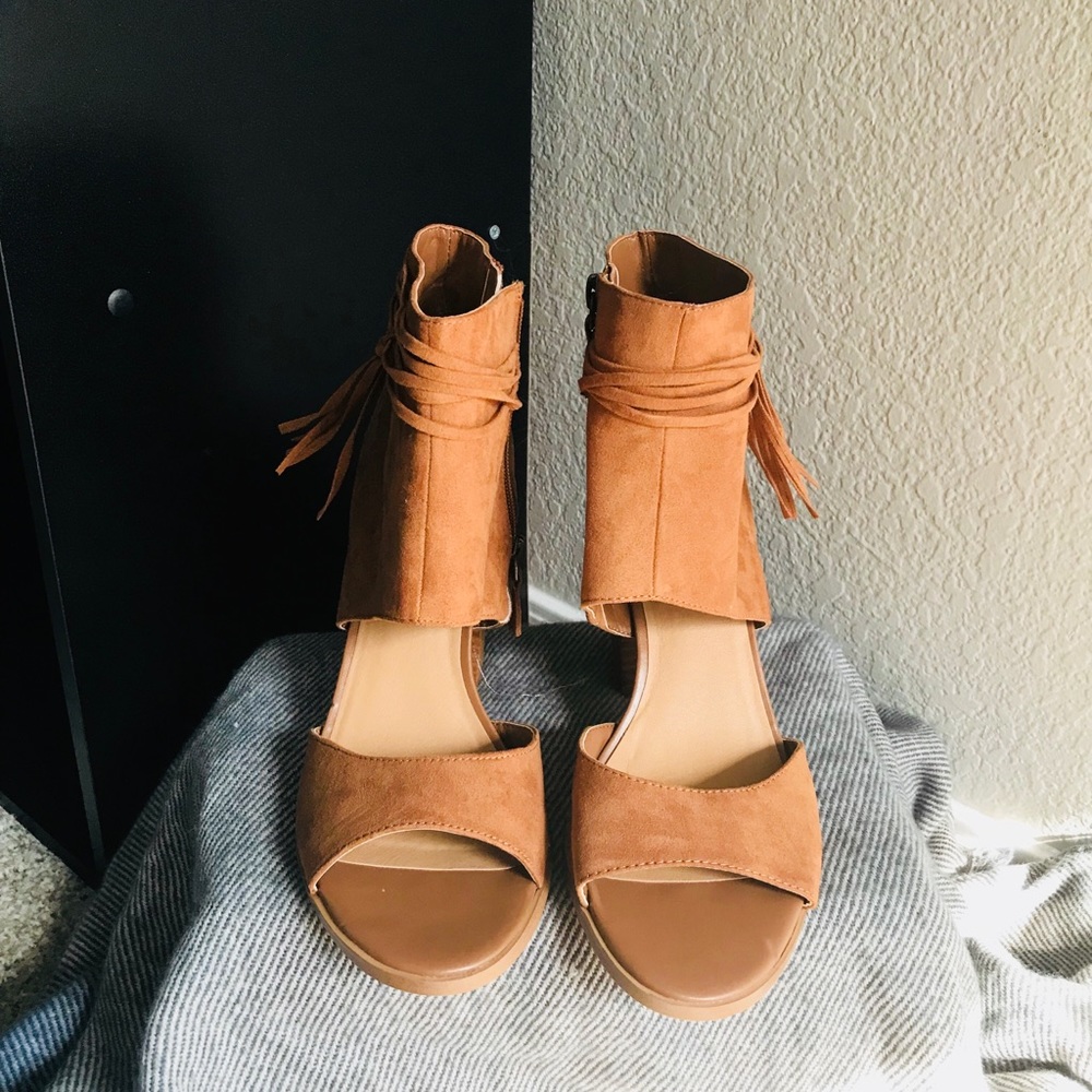 Fringe booties